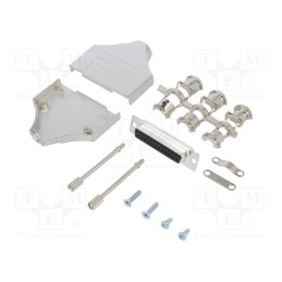 1 pcs x Amphenol Communications Solutions - L17MHDM25+L77SDB25S - D-Sub, PIN: 25, female, straight, soldering, for cable, gold f