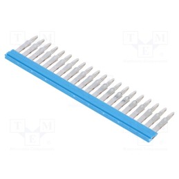 1 pcs x WEIDMu00dcLLER - 1527890000 ZQV 2.5N/20 BL - Comb bridge, ways: 20, blue, A series