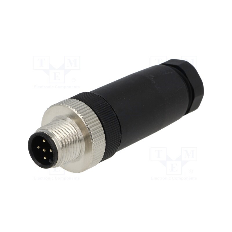 1 pcs x DEGSON ELECTRONICS - PB-M12A-05P-MM-SL7001-00A(H) - Plug, M12, PIN: 5, male, A code-DeviceNet / CANopen, for cable