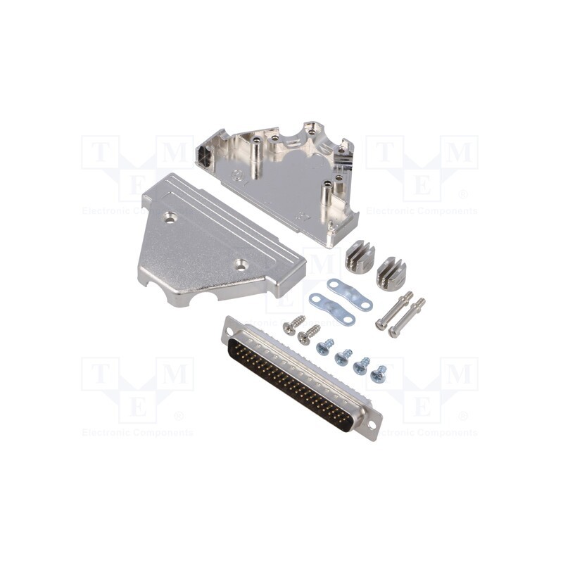 1 pcs x ENCITECH - 6355-0058-04 - D-Sub, PIN: 62, plug, male, soldering, for cable, black