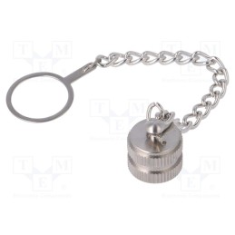 1 pcs x BULGIN - PXMBNI12CAF - Protection cover, male M12 connectors, IP67, metal