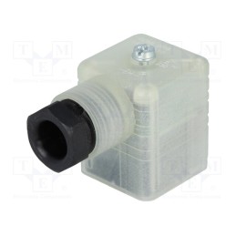 1 pcs x HIRSCHMANN - 934425002 GDML 2016 LED 230 YE SCHWARZ - Connector: valve connector, plug, form A, 18mm, female, PIN: 3, M1
