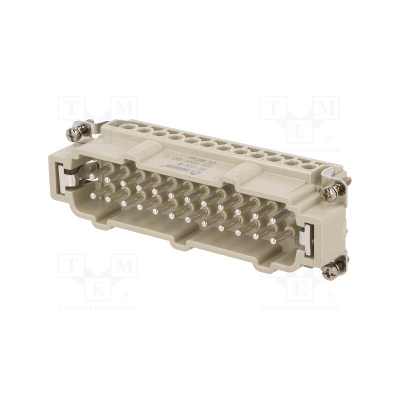 1 pcs x DEGSON ELECTRONICS - DE-024-M - Connector: HDC, contact insert, male, DE, PIN: 24, 24+PE, size D24B