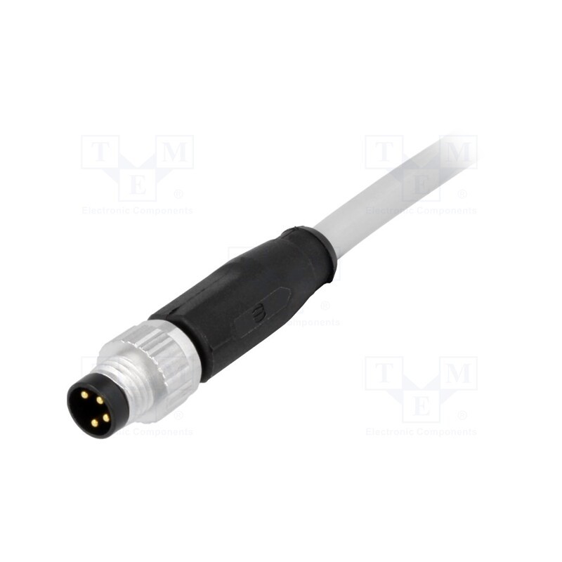 1 pcs x HARTING - 21348000481005 - Connector: M8, male, PIN: 4, straight, with lead, plug, 0.5m, PVC