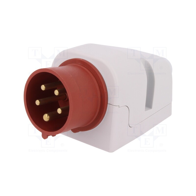 1 pcs x PAWBOL - B.1087 - Connector: AC supply 3-phase, socket, male, 16A, 400VAC, IEC 60309