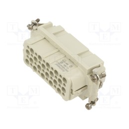 1 pcs x AMPHENOL - C14610B0400602 - Connector: HDC, contact insert, male, C146, PIN: 10, 10+PE, size A10