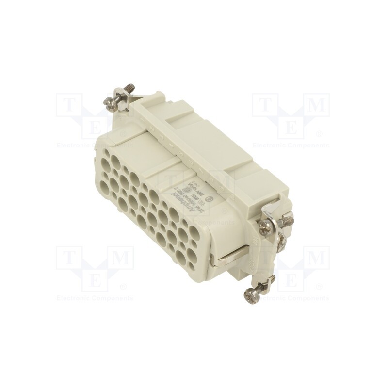1 pcs x AMPHENOL - C14610B0400602 - Connector: HDC, contact insert, male, C146, PIN: 10, 10+PE, size A10
