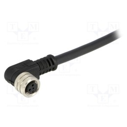 1 pcs x MOLEX - 120027-0090 - Connector: M8, female, PIN: 3, angled 90°, with lead, plug, 3A, IP67