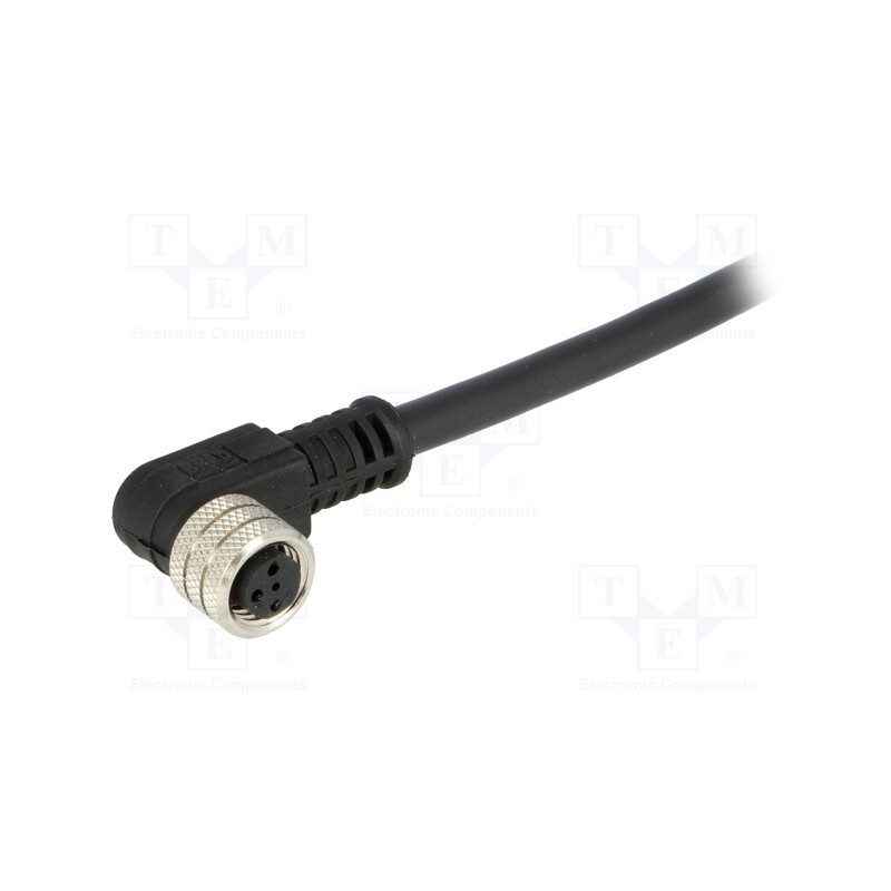 1 pcs x MOLEX - 120027-0090 - Connector: M8, female, PIN: 3, angled 90°, with lead, plug, 3A, IP67