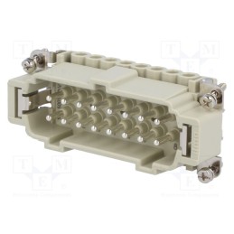 1 pcs x ILME - CNEM 16 T - Connector: HDC, male, CNE, PIN: 16, 16+PE, size 77.27, 16A, 500V