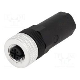 1 pcs x HIRSCHMANN - 933169100 ELKA 4012 PG9 - Plug, M12, PIN: 4, female, A code-DeviceNet / CANopen, for cable