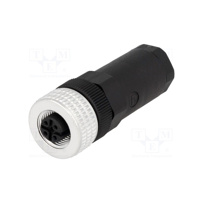 1 pcs x HIRSCHMANN - 933169100 ELKA 4012 PG9 - Plug, M12, PIN: 4, female, A code-DeviceNet / CANopen, for cable