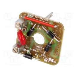 1 pcs x HIRSCHMANN - 831832001 GDME GB 1 - Insert, with bridge rectifier,with varistor, GDME, 2A, 250V