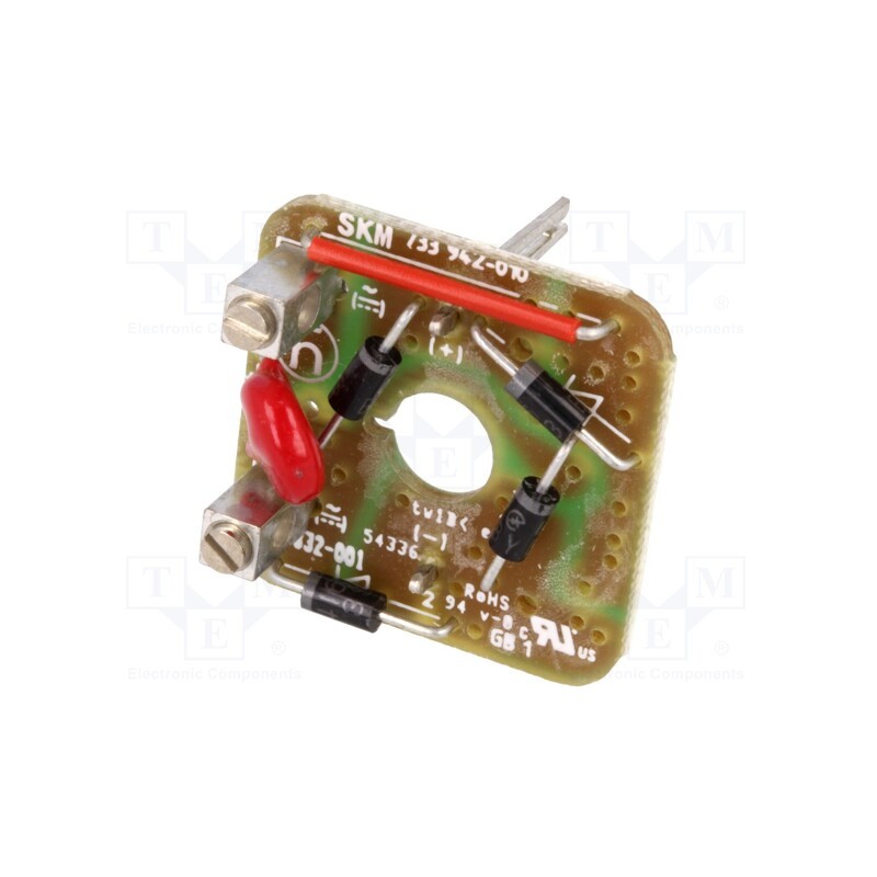 1 pcs x HIRSCHMANN - 831832001 GDME GB 1 - Insert, with bridge rectifier,with varistor, GDME, 2A, 250V