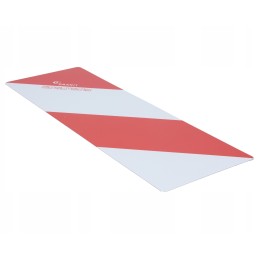 Reflective steel warning board 423x141mm