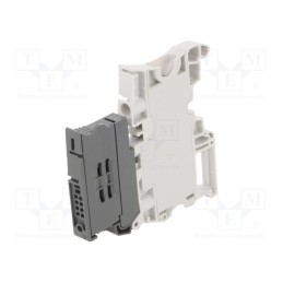 1 pcs x TE Connectivity - 1SNK508421R0000 (ZS10-SF-R1) - Splice terminal: rail, 0.5÷10mm2, ways: 1, terminals: 2, Width: 8mm