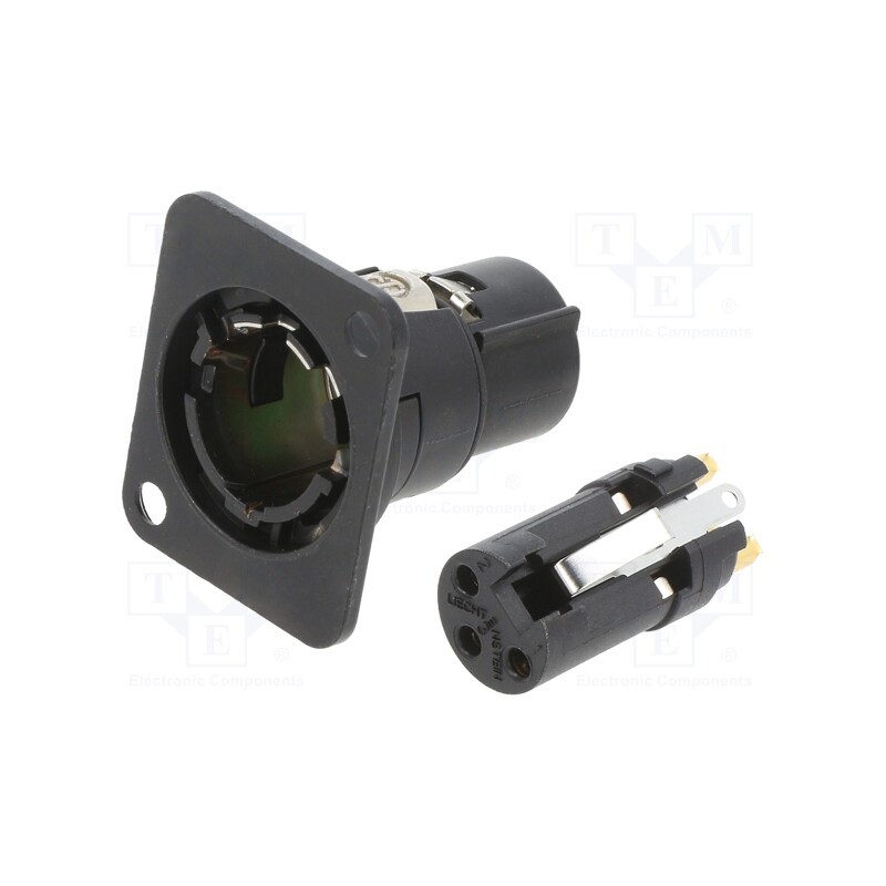 1 pcs x NEUTRIK - NM3FD-B - XLR FEMALE MODUL W/FLANGE