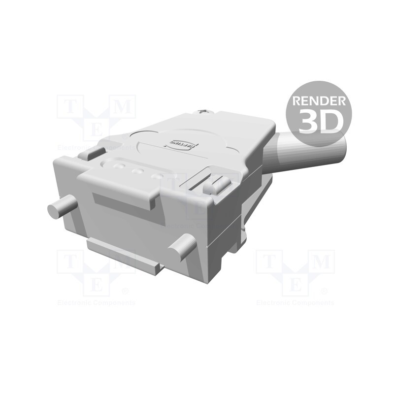 1 pcs x HARTING - 9670090334 - Enclosure: for D-Sub connectors, D-Sub 9pin,D-Sub HD 15pin