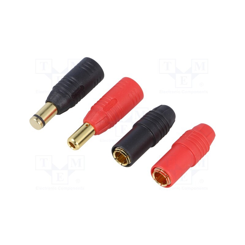 1 pcs x AMASS - AS150-M+F - Plug, DC supply, AS150, male + female, PIN: 2, for cable, soldering