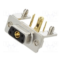 1 pcs x MH CONNECTORS - MHCDR5W1S4 - Special D-Sub, PIN: 5(1+4), plug, female, on PCBs, THT, MHCD, 240V