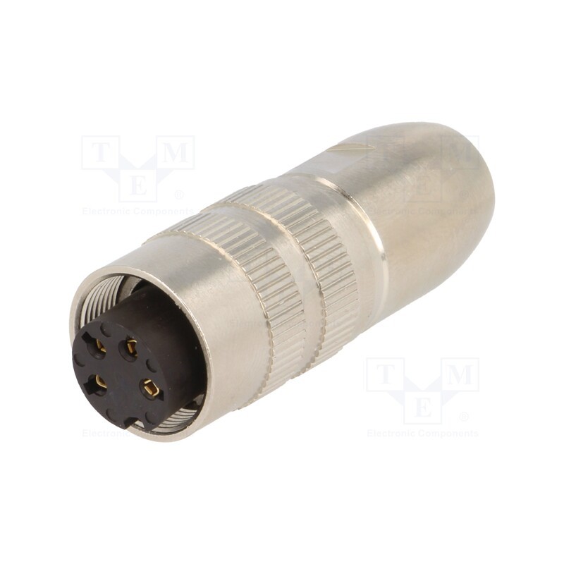 1 pcs x LUMBERG - 0322 04 - Connector: M16, plug, female, soldering, for cable, PIN: 4, 5A, 250V