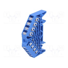 1 pcs x WEIDMu00dcLLER - 1173930000 PRV 4 BL 35X7.5 WS - Splice terminal: rail, 1.5mm2, ways: 4, terminals: 16, blue, 250VAC