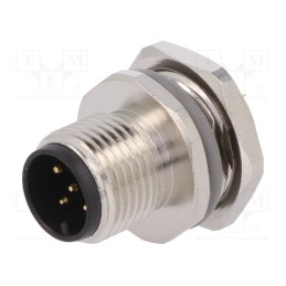 1 pcs x TE Connectivity - T4132012051-000 - Socket, M12, PIN: 5, male, A code-DeviceNet / CANopen, soldering