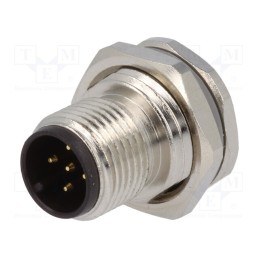 1 pcs x TE Connectivity - T4130012051-000 - Socket, M12, PIN: 5, male, A code-DeviceNet / CANopen, soldering