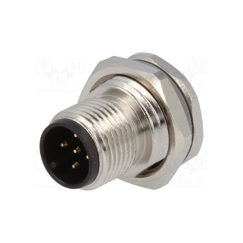 1 pcs x TE Connectivity - T4130012051-000 - Socket, M12, PIN: 5, male, A code-DeviceNet / CANopen, soldering