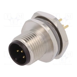 1 pcs x TE Connectivity - T4142012051-000 - Socket, M12, PIN: 5, male, A code-DeviceNet / CANopen, THT, IP67