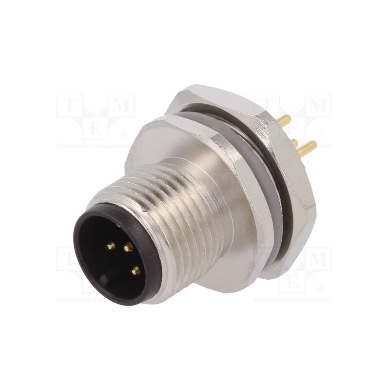 1 pcs x TE Connectivity - T4142012051-000 - Socket, M12, PIN: 5, male, A code-DeviceNet / CANopen, THT, IP67