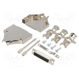 1 pcs x ENCITECH - 6355-0006-13 - D-Sub, PIN: 25, plug, female, straight, soldering, for cable, black