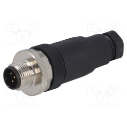1 pcs x TE Connectivity - T4111001051-000 - Plug, M12, PIN: 5, male, A code-DeviceNet / CANopen, for cable