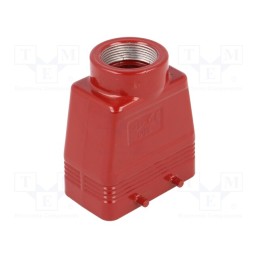 1 pcs x ILME - MAVR 10.32 - Enclosure: for HDC connectors, 180 °C, size 57.27, high, M32, red