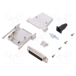 1 pcs x ENCITECH - 6355-0041-13 - D-Sub HD, PIN: 44, plug, female, soldering, for cable, black