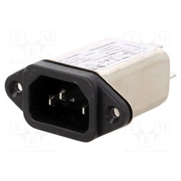 1 pcs x KEMET - FBNAB2680ZD000 - Connector: AC supply, socket, male, 3A, 250VAC, IEC 60320, C14 (E)