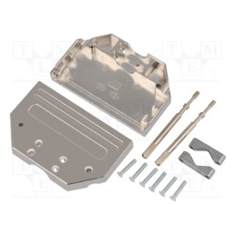 1 pcs x ENCITECH - DTZI50-K - Enclosure: for D-Sub connectors, D-Sub 50pin,D-Sub HD 78pin