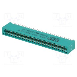 1 pcs x EDAC - 345-062-520-201 - Card edge, PIN: 62, soldering, on PCBs, gold-plated, 2.54mm, 345