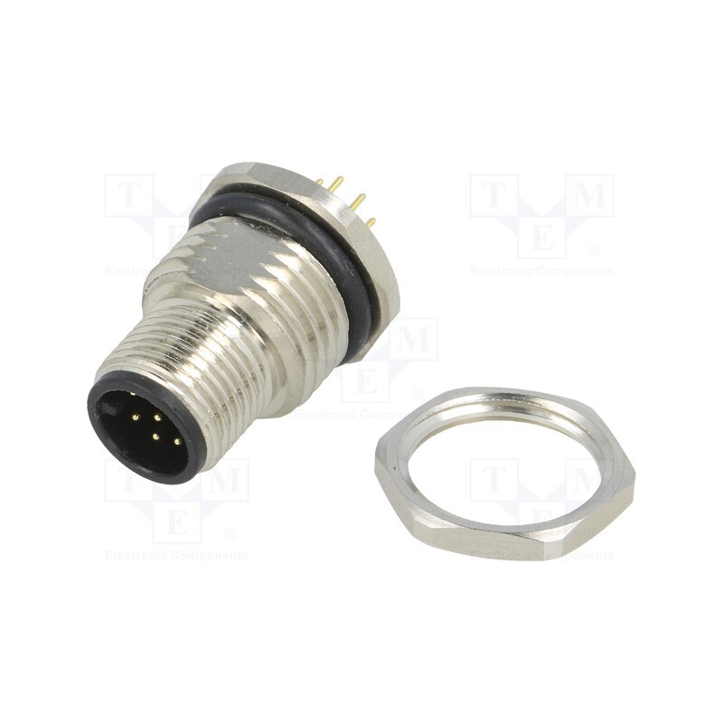 1 pcs x DEGSON ELECTRONICS - SP-M12A-08P-MM-SF8002-00A(H) - Socket, M12, PIN: 8, male, A code-DeviceNet / CANopen, THT, 30V, 2A