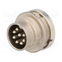 1 pcs x AMPHENOL - C09131W0081002U - Connector: M16, socket, male, soldering, PIN: 8, 5A, 100V, IP65,IP67