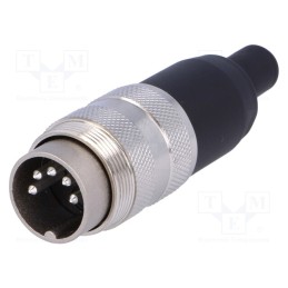 1 pcs x AMPHENOL - T3360010U - Connector: M16, plug, male, soldering, for cable, PIN: 5, 5A, 100V