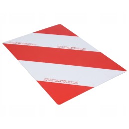 Reflective steel warning board 423x281mm