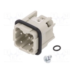 1 pcs x WIELAND - 73.310.0353.0 - Connector: HDC, male, PIN: 4, size 3, contact insert, 400V, 10A