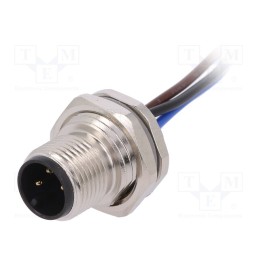 1 pcs x TE Connectivity - T4171010003-001 - Socket, M12, PIN: 3, male, A code-DeviceNet / CANopen, cables, IP67