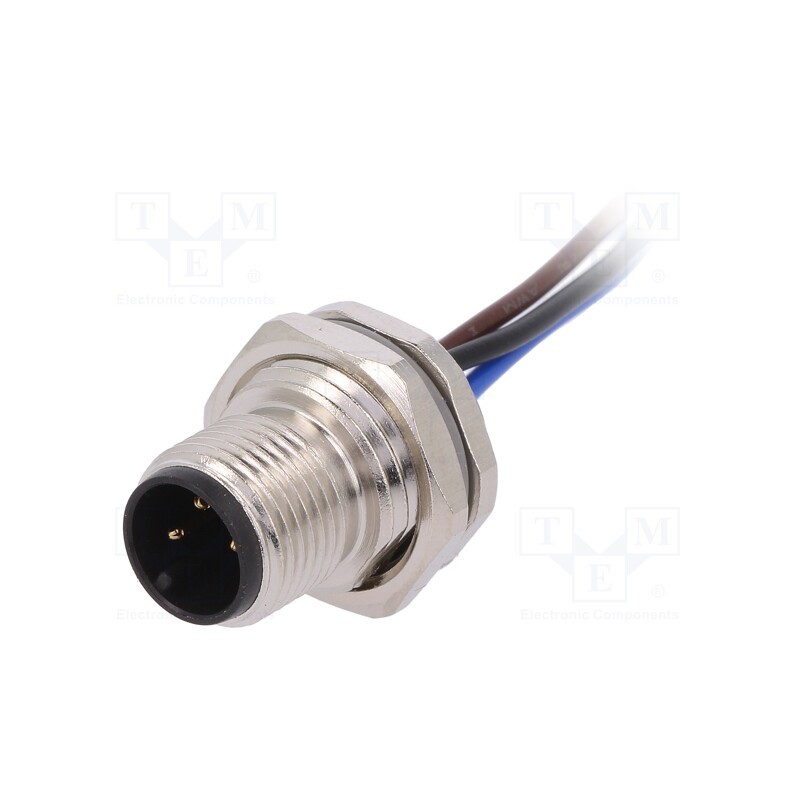 1 pcs x TE Connectivity - T4171010003-001 - Socket, M12, PIN: 3, male, A code-DeviceNet / CANopen, cables, IP67