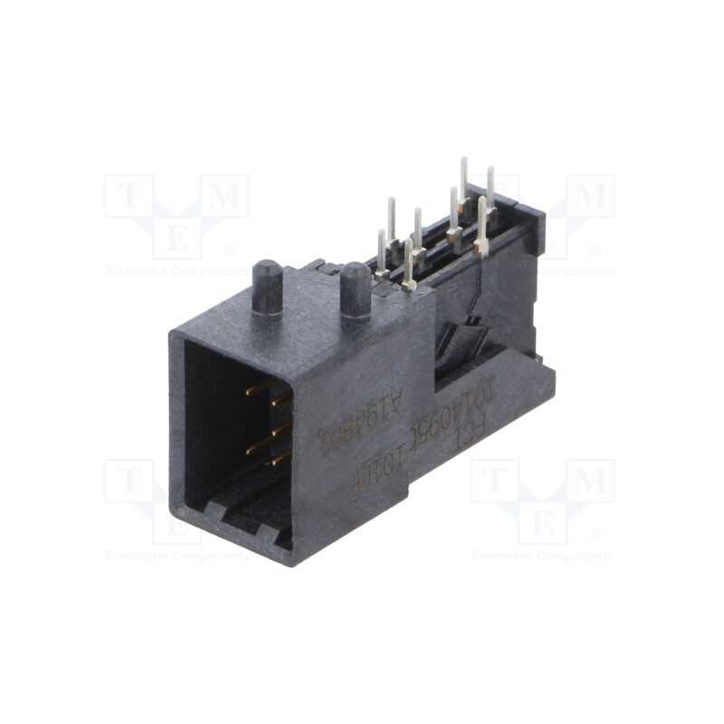 1 pcs x Amphenol Communications Solutions - 10140950-101LF - Connector: wire-board, socket, male, VerIO™, PIN: 8, on PCBs