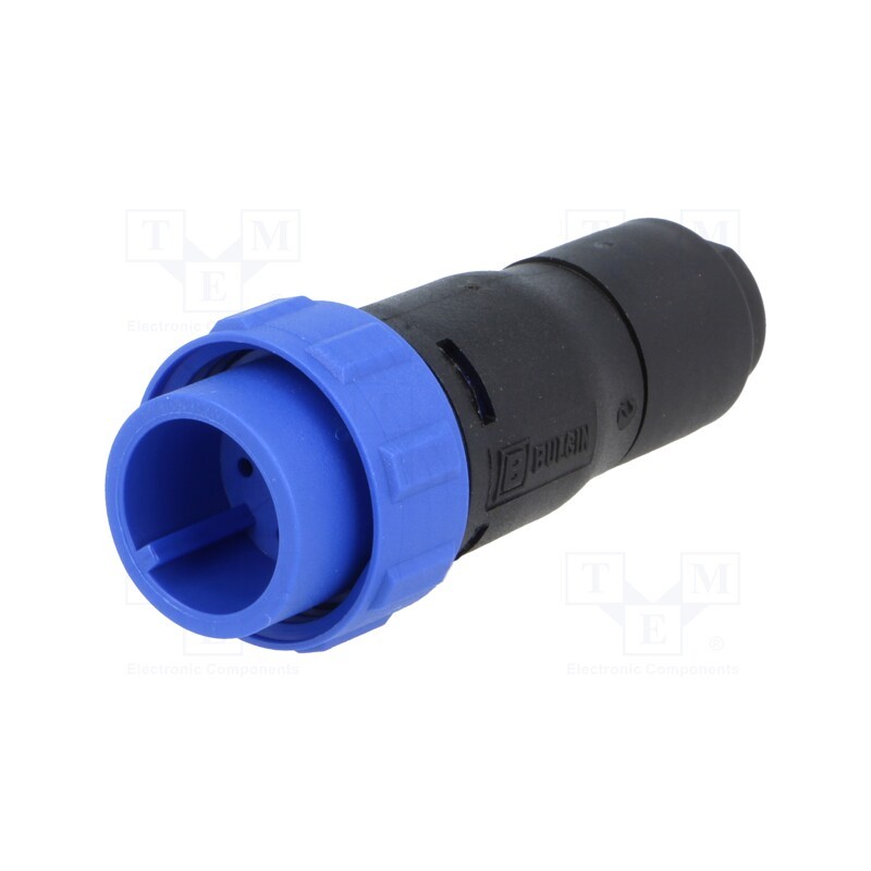 1 pcs x BULGIN - PX0410/06P/6065 - Connector: circular, plug, male, PIN: 6, w/o contacts, for cable
