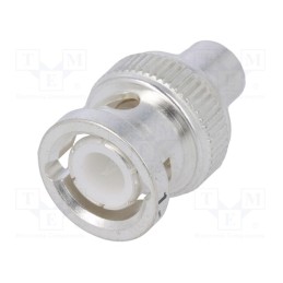 1 pcs x TE Connectivity - 1-1337463-0 - Terminator, BNC, 50Ω, PTFE, silver plated