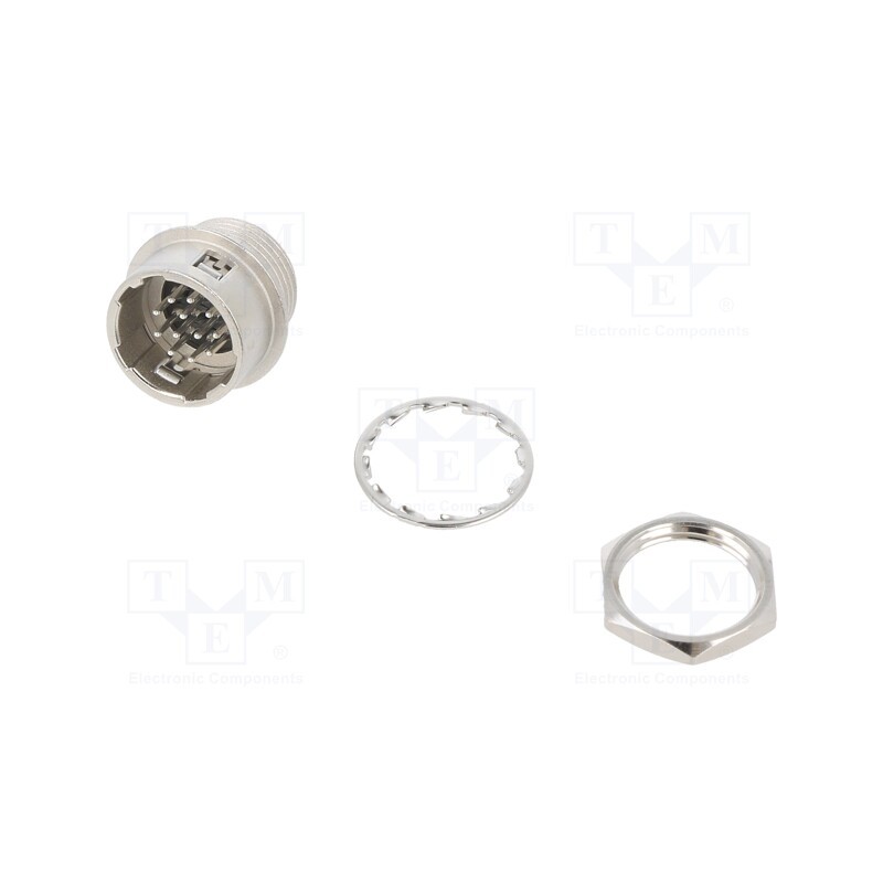 1 pcs x HIROSE - HR10A-10R-12PB(71) - Connector: circular, HR10, push-pull, socket, 2A, silver plated