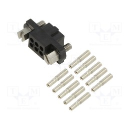 1 pcs x HARWIN - M80-4600642 - Plug, wire-wire/PCB, female, Datamate J-Tek, 2mm, PIN: 6, crimped